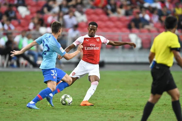 2018 Kallang Singapore Jul 2018 Eddie Nketiah Player Arsual Action — 스톡 사진