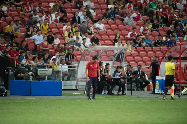 Kallang Singapore 26Jul2018 Treinador Chefe Arsenal Unai Emery Ação Durante — Fotografia de Stock