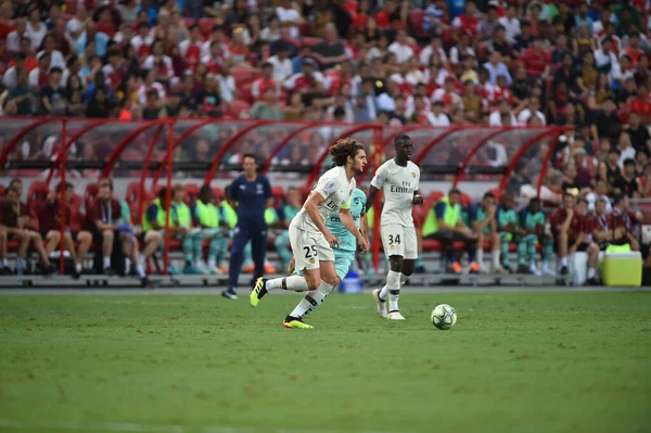 Kallang Singapore Jul 2018 Adrien Rabiot Jugador Psg Acción Durante —  Fotos de Stock