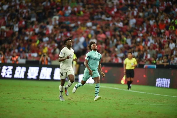 Kallang Singapur Jul 2018 Alex Iwobi Spieler Von Arsenal Aktion — Stockfoto