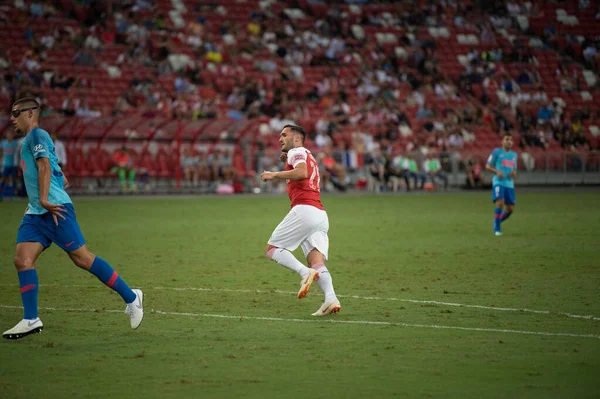 Kallang Singapore 26Juli 2018 Lucas Perez Spelare Arsenal Aktion Före — Stockfoto