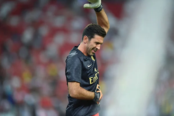 Kallang Singapore Jul 2018 Gianluigi Buffon Spelare Psg Aktion Icc2018 — Stockfoto