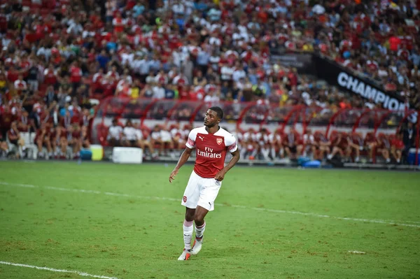 Kallang Singapur 26Juli2018 Ainsley Maitland Niles Spieler Von Arsenal Aktion — Stockfoto