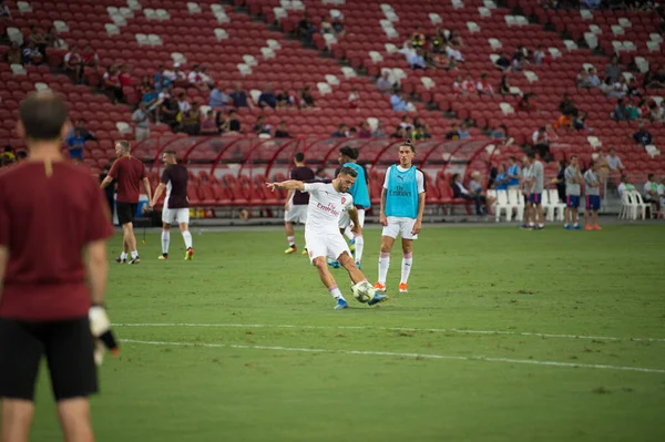 Kallang Singapore 26Jul2018 Sead Kolasinac Jogador Arsenal Ação Durante Icc2018 — Fotografia de Stock