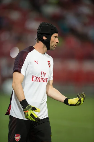 Kallang Singapore 26Jul2018 Petr Cech Speler Van Arsenaal Actie Tijdens — Stockfoto