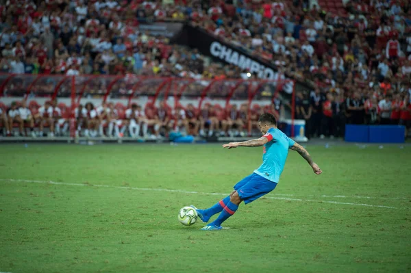 Kallang Singapore Jul 2018 Angel Correa Player Atletico Madrid Action — 스톡 사진