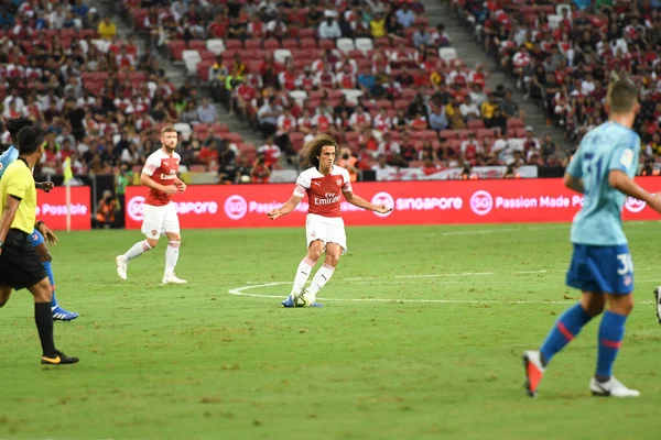 Kallang Singapur Jul 2018 Matteo Guendouzi Spieler Von Arsenal Aktion — Stockfoto