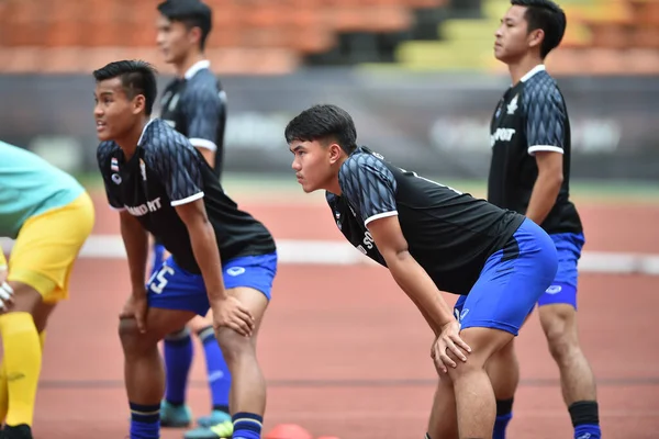 Şah alam, Malezya, 15Ağustos 2017: Tayland 'ın Peerawat Akkratum Oyuncusu 28. SEAGames sırasında Malezya' nın Şah Alam Stadyumu 'nda oynanan karşılaşma