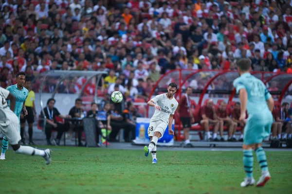 Kallang Singapore Jul 2018 Azzedine Toufiqui Joueuse Psg Action Pendant — Photo