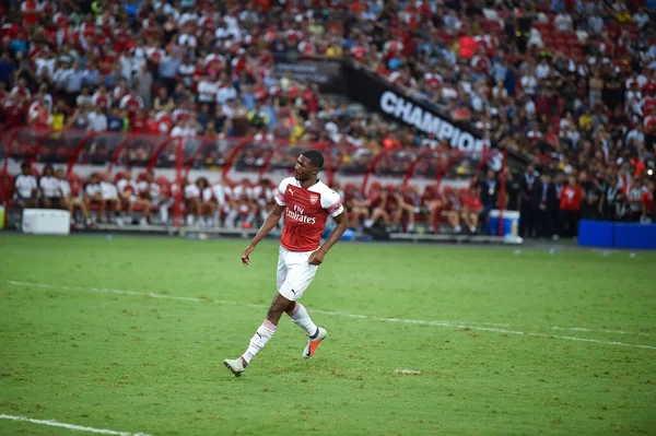 Kallang Singapore Jul 2018 Ainsley Maitland Niles Joueur Arsenal Action — Photo