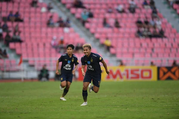 バンコク 2020年11月11日 Jakkapan Praisuwan 16ラジャマンカラ スタジアムで開催されたAll Starとタイの親善試合に出場 — ストック写真