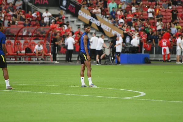 Kallang Singapore Temmuz 2019 Marcus Rashford Manchester Utd Milli Stadyum — Stok fotoğraf