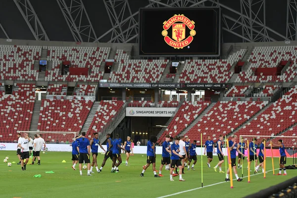Kallang Singapore 19E Juli 2019 Spelers Van Manchester Utd Actie — Stockfoto
