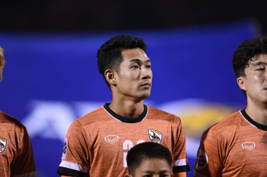 Chiangrai-Tayland-FEB 18,2020: CHAIWAT BURAN # 26 Chiangrai uted in action during afc 2020 between chiangrai utd against Pekin guoan fc at United stadium, chiangrai, thailand