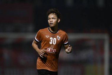 Chiangrai-Tayland-FEB 18, 2020: SURIYA SINGMUI # 30 chiangrai uted in action during afc 2020 between chiangrai utd against Pekin guoan fc at United stadium, chiangrai, thailand