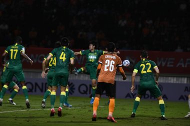 Chiangrai-Tayland-FEB 18, 2020: CHAIWAT BURAN # 26 Chiangrai uted in action during afc 2020 between chiangrai utd against Pekin guoan fc at United stadium, chiangrai, thailand