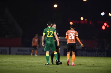 Chiangrai-Tayland-FEB 18,2020: CHAIWAT BURAN # 26 Chiangrai uted in action during afc 2020 between chiangrai utd against Pekin guoan fc at United stadium, chiangrai, thailand
