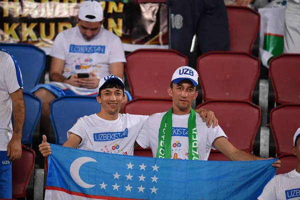 Bangkok Thailand Jan 2020 Unidentified Fans Uzbekistan Action Afc U23 — Stock Photo, Image