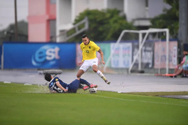 Nakhonpathom Thailand Oct 2020 Kewin Deeromram Player Thailand Action Friendly — Stock Photo, Image