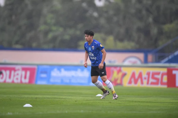 Nakhonpathom Thailand Oct 2020 Eakkanit Panya Player Thailand Action Friendly — 스톡 사진