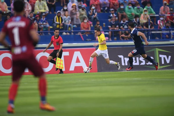 Nakhonpathom Thailand Oct 2020 Charoensak Wongkorn Player Thailand Action Friendly — Stock Photo, Image