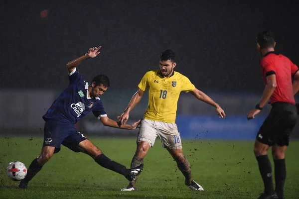 Nakhonpathom Thailand Oct 2020 Kritsada Kaman Player Thailand Action Friendly — Stock Photo, Image