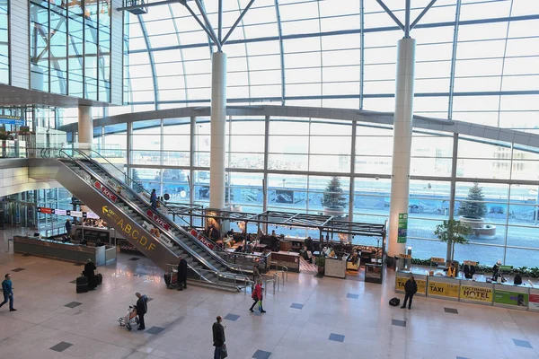 Moscú Rusia Nov 2018 Estructura Del Aeropuerto Domodedovo Moscú Moscú — Foto de Stock