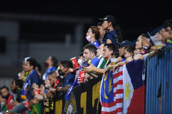 Bangkok Thailand Mär 2021 Unbekannter Fan Von Während Thaileague Zwischen — Stockfoto