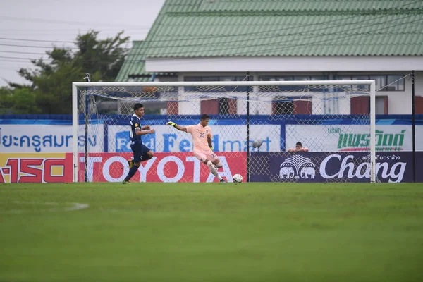 Nakhonpathom Thailand Oct 2020 Saranon Anuin Player Thailand Action Friendly — стокове фото