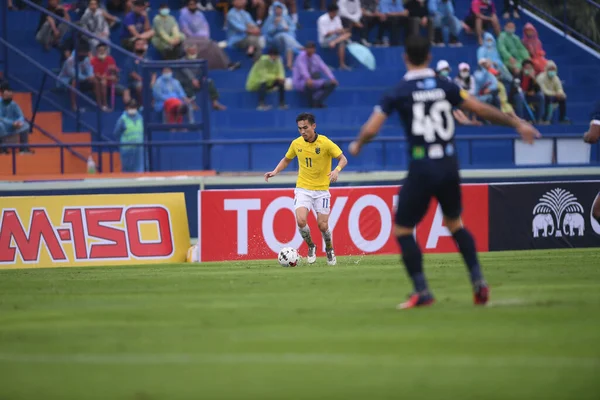 Nakhonpathom Thailand Oct 2020 Charoensak Wongkorn Player Thailand Action Friendly — 스톡 사진