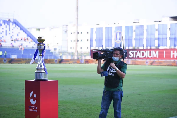 Bangkok Thajsko Březen 2021 Team Livestream Akci Během Thaileague Mezi — Stock fotografie