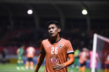 Chiangrai-Tayland-FEB 18,2020: CHAIWAT BURAN # 26 Chiangrai uted in action during afc 2020 between chiangrai utd against Pekin guoan fc at United stadium, chiangrai, thailand