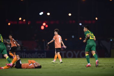 Chiangrai-Tayland-FEB 18, 2020: LEE YONGRAE # 8 chiangrai uter in action during afc 2020 between chiangrai utd against Pekin guoan fc at United stadium, chiangrai, thailand
