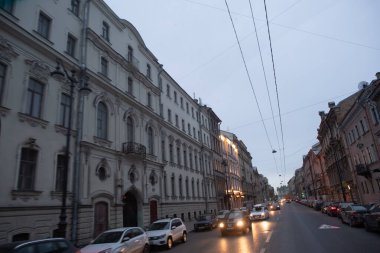 SAINT PETERSBURG, RUSSIA - 1 Aralık 2018: SAINT PETERSBURG, RUSYA 'DA Mimarlık