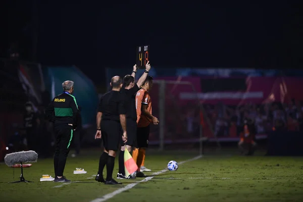 Chiangrai Thailand Feb 2020 Tantashev Ilgiz Assistant Referee Action Afc — Stock Photo, Image