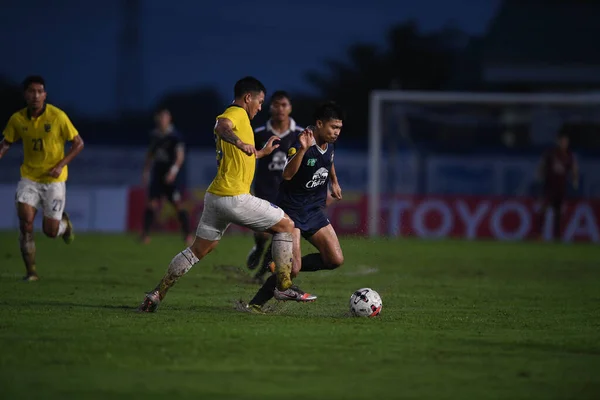 Nakhonpathom Tailandia Oct 2020 Jirapan Pasukkan Jugador Nakhonpathom Acción Durante —  Fotos de Stock