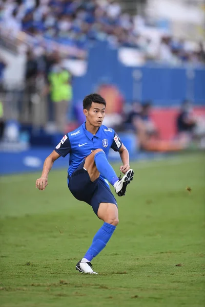 Bangkok Thailand Mar 2021 Sarach Yooyen Player Prathum Action Thaileague — стоковое фото