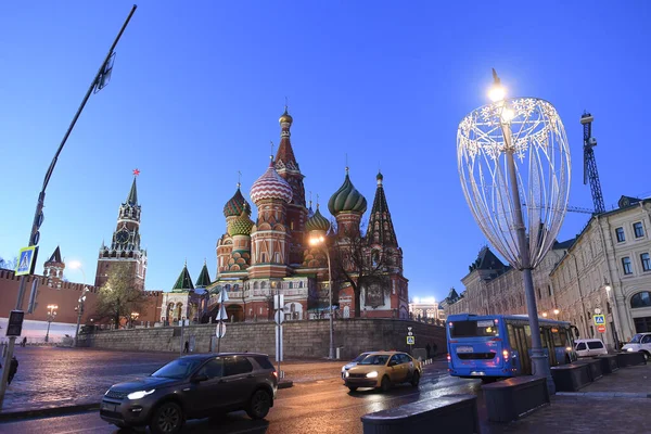Moscou Rússia Nov 2018 Marco Catedral Basílio Moscou Rússia — Fotografia de Stock