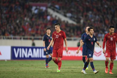 Hanoi-Vietnam-19 Nov 2019:Tien linh nguyen #22 Player of vietnam  during fifa world cup qatar 2022 against Vietnam at My dinh stadium,Vietnam