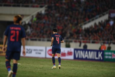 Hanoi-Vietnam-19 Nov 2019:Sarach yooyen Player of thailand during fifa world cup qatar 2022 against Vietnam at My dinh stadium,Vietnam