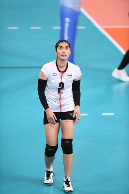 Manila-philippine-9 Aralık 2019-Piyanut Pannoi # 2 Tayland Oyuncusu SEAGAMES2019 ile Philsport Arena, Filipin