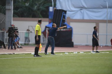 Laguna-Philippine-5 Aralık 2019: SEAGAMES 2019 sırasında Vietnam 'ın baş antrenörü Park hang seo