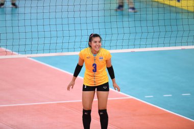 Manila-philippine-9 Aralık 2019-Pornpan keadprat # 3 Tayland Oyuncusu SEAGAMES2019 ile Philsport Arena, Filipinler