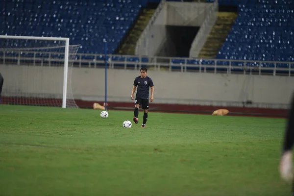 Hanoi Vietnam Nov 2019 Chanathip Songkrasin Player Thailand Officail Training — Stock Photo, Image