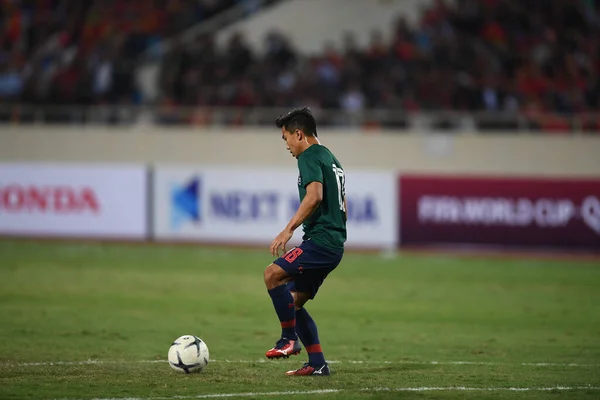 Hanoi Wietnam Listopad 2019 Chanathip Songkrasin Gracz Tajlandii Podczas Mistrzostw — Zdjęcie stockowe