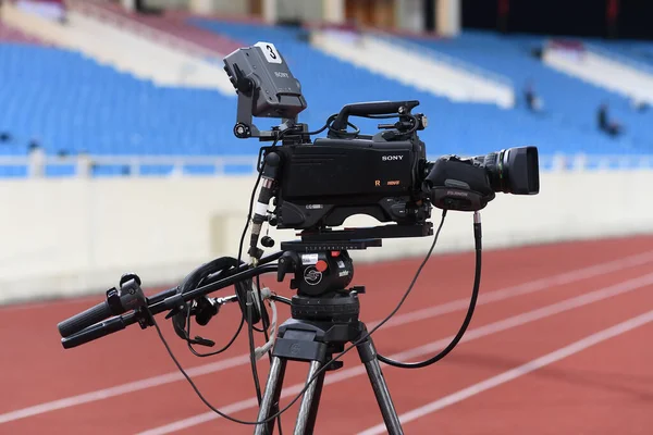 Hanoi Vietnam Nov 2019 Cámara Para Transmisión Vivo Durante Copa —  Fotos de Stock