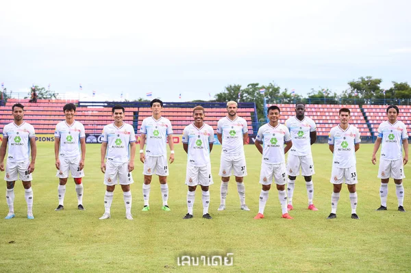 Bangkok Thajsko Září 2021 Hráč Lumphun Bojovník Akci Během Thaileague2021 — Stock fotografie