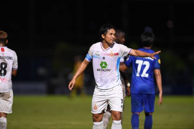 Bangkok-thailand-11-SEP-2021-ARTHIT SUNTHORNPHIT # 7 LUTORNPHIT # 2021 gümrükçüler arasındaki 2021 yılında Ladkrabang54 Stadyumu, Tayland 'daki lumphun savaşçısına karşı savaşıyor.