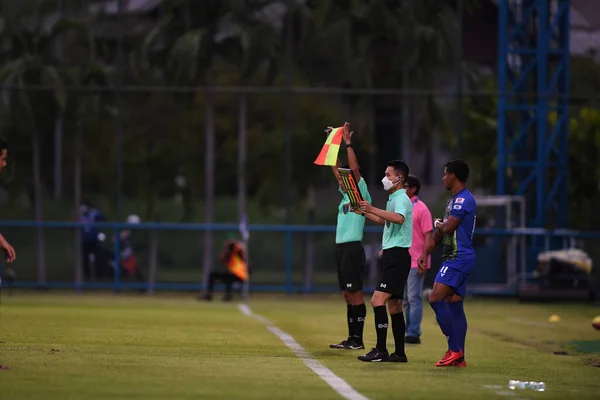 Bangkok Thailand Sep 2021 Ekip Hakemi Gümrük Mührü Ladkrabang Arasındaki — Stok fotoğraf