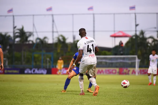 Banguecoque Tailândia 11Sep2021 Aly Cissokho Jogador Lumphun Guerreiro Ação Durante — Fotografia de Stock